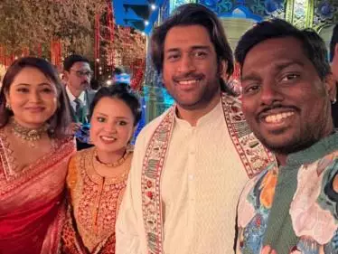 Anant Ambani-Radhika Merchant pre-wedding: 'Jawan' director Atlee and MS Dhoni's family selfie, a big fanboy moment