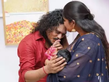 Cooku with Comali star Pugazh and wife Bensi reveal their baby daughter's name in a heartfelt statement, share an adorable photo