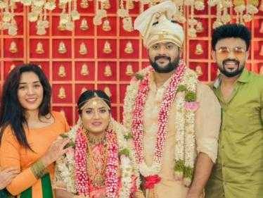 Television actor Ajai Bharat of Magarasi and Deivam Thantha Poove serials fame gets married, wedding photos go viral
