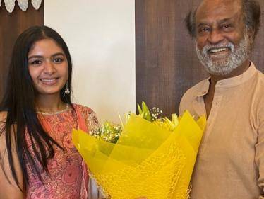 director shankar daughter aditi shankar met rajinikanth and got his blessings