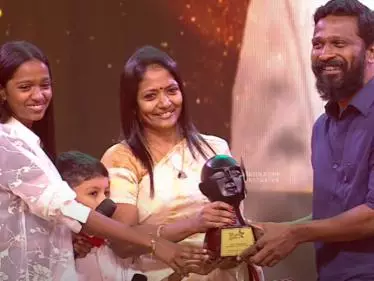 'Galatta Golden Stars 2024': Vetri Maaran gets honored by his wife and children, first-ever on-stage cute family moments