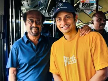 Jiiva's "legendary encounter" with 'Superstar' Rajinikanth, surprises fans with a video of their meeting