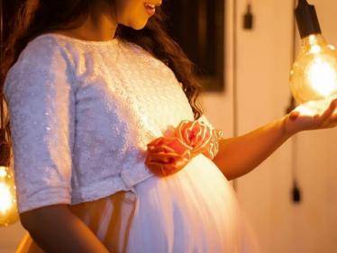 serial actress keerthi jai dhanush new pregnancy photoshoot goes viral