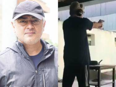 thala ajith kumar latest pistol firing practice session viral video out now