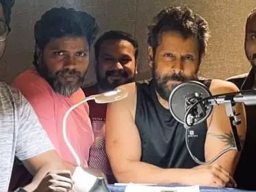 'Thangalaan': 'Chiyaan' Vikram's "serious" dubbing patchwork with Pa. Ranjith, issues a big statement about the teaser - VIRAL PHOTOS
