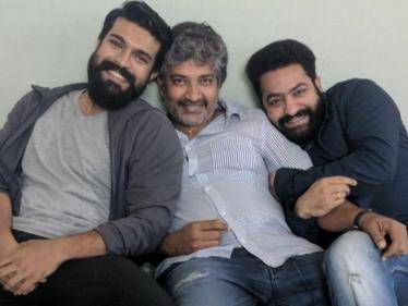 trending video of ram charan and jr ntr singing natpu song from rrr movie