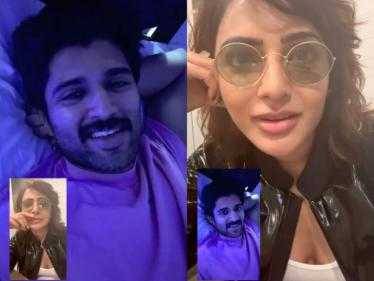 Vijay Deverakonda calls Samantha Ruth Prabhu at midnight to tell her a knock-knock joke ahead of Kushi release, cute video call goes viral