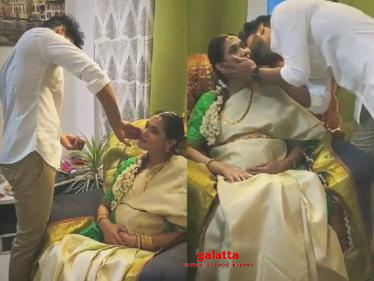 Mahat Raghavendra's romantic moment with his wife at baby shower event - watch video here!