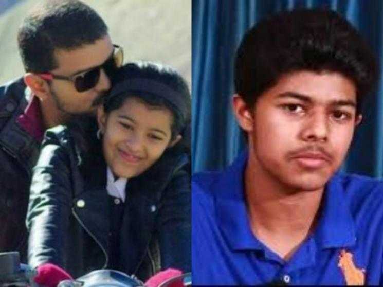 tamil actor vijay son and daughter photos