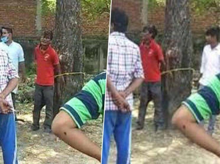UP man dead after getting assaulted and tied to a tree under suspicion of theft - VIDEO
