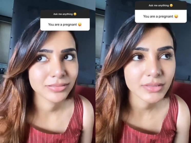 Samantha's Semma reply to a man who asked about her pregnancy!