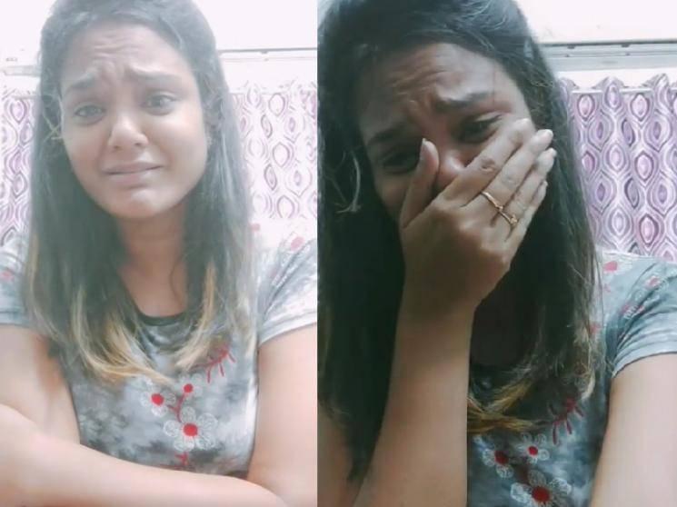 Popular Tamil TV serial actress breaks down into tears - watch video here!