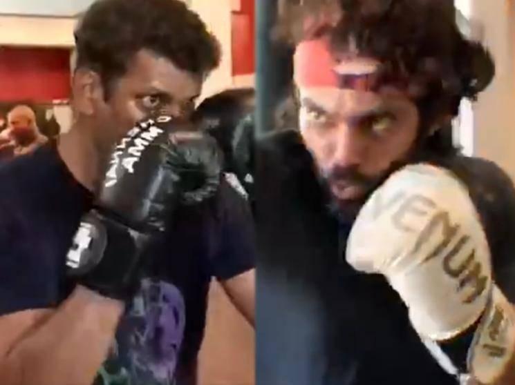 Arya's boxing moment with Vishal - don't miss this energetic video! 